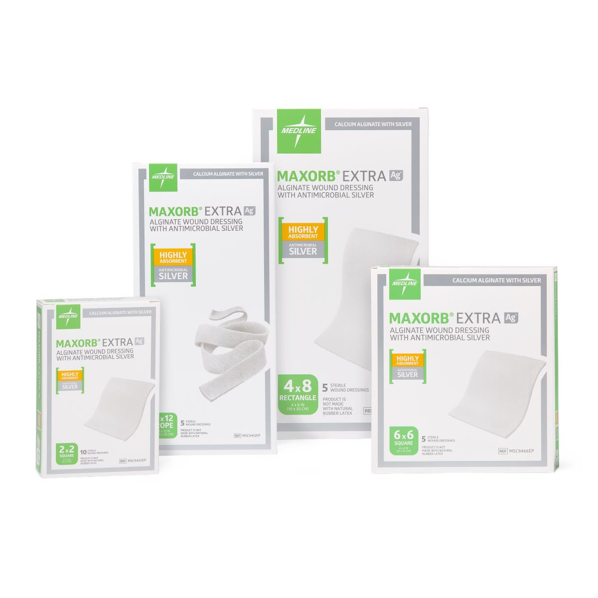 Maxorb Extra Ag+ CMC/Alginate Wound Dressings